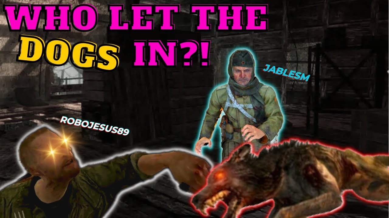 Who let the DOGS in?! | Shi No Numa - 2p First Room | World at War Zombies with @RoboJesus89