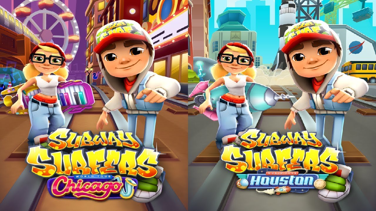 Subway Surfers: Chicago VS Houston Gameplay