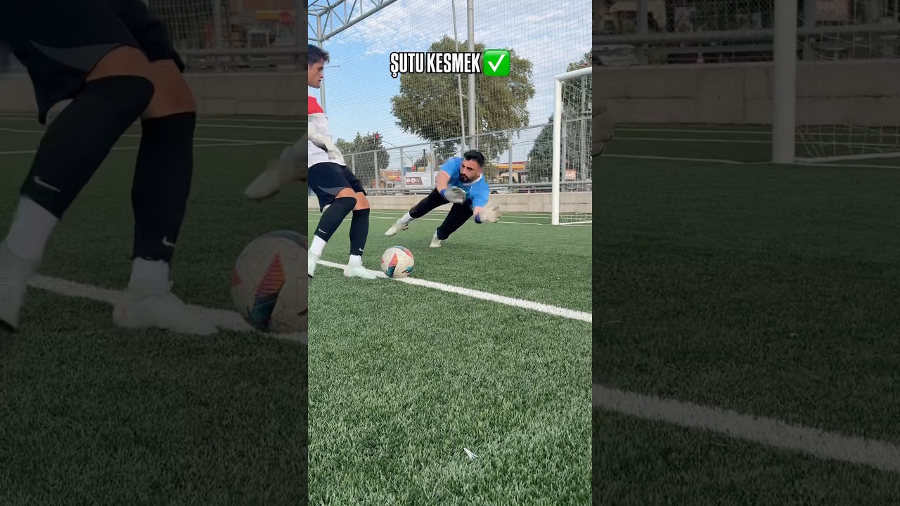 Karşı Karşıya Bloklama Teknikleri🧤#futbol #kaleci #football #goalkeeper #goalkeepersaves #keeper