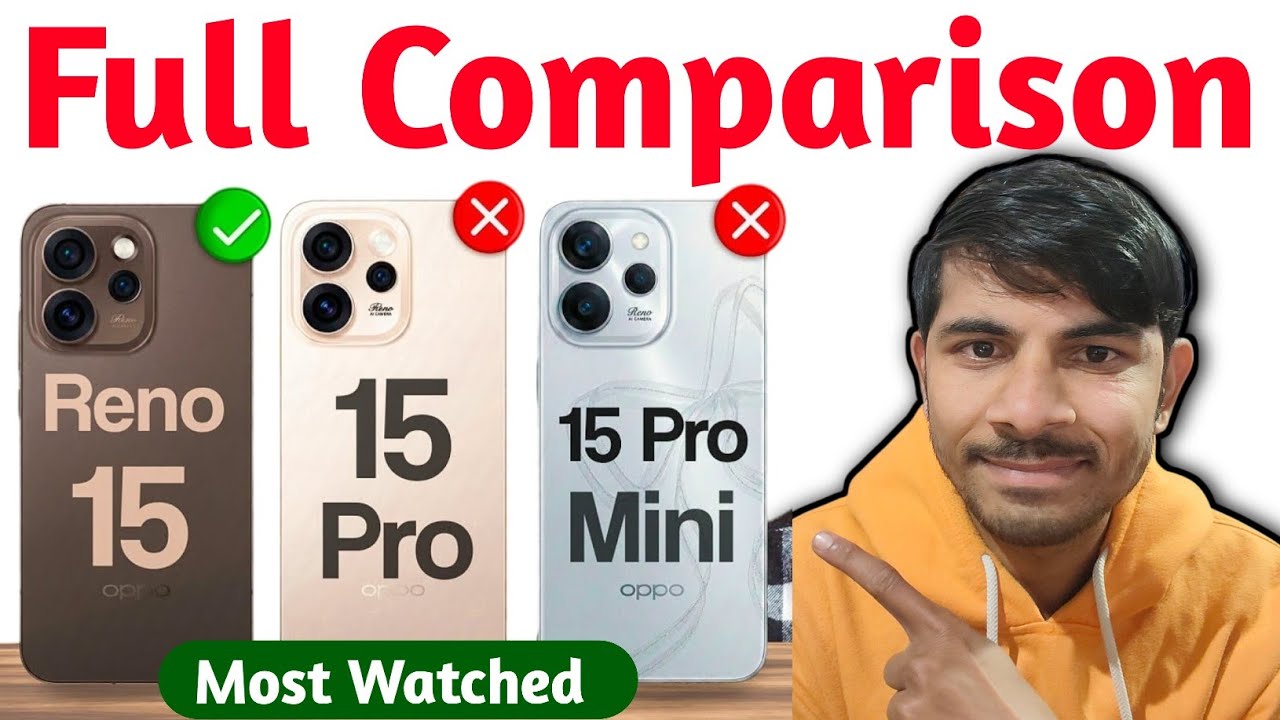 OPPO Reno 15 5G vs OPPO Reno 15 Pro 5G vs OPPO Reno 15 5G Mini Full Comparison 2026 | TheTechInsider