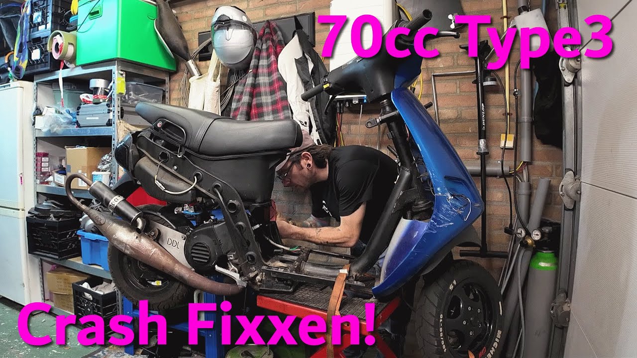 70cc Type3 Fixxen na een Crash.....