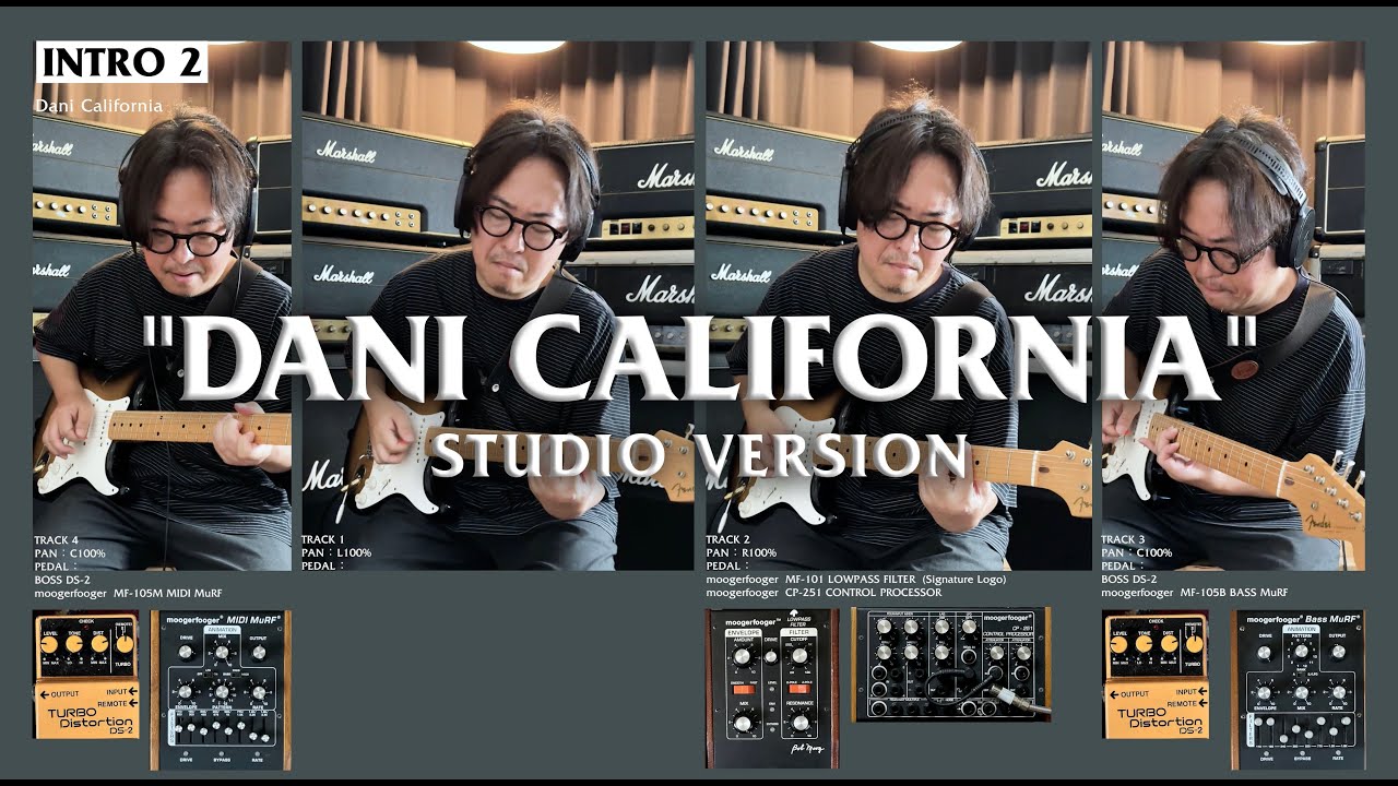 【DANI CALIFORNIA】 Studio Version.  John frusciante Guitar Sound  RED HOT CHILI PEPPERS ジョン フルシアンテ
