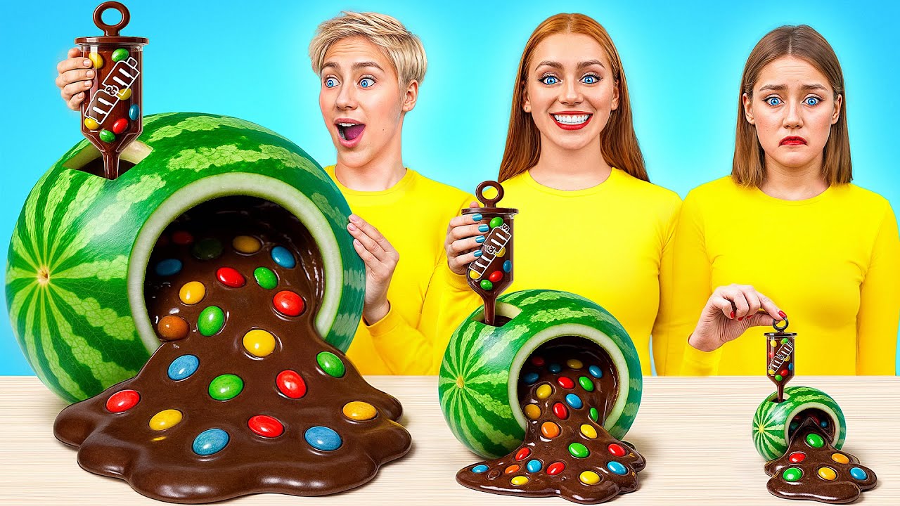 Большая, Средняя или Маленькая Тарелка Челлендж | Вкусные Кухонные Лайфхаки от Super Hyper DO