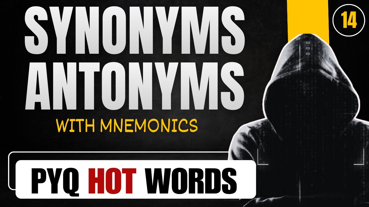 100+ Important Vocabularies |  SYNONYMS & ANTONYMS | Ep - 14/16 | Marks Booster Series | QEng