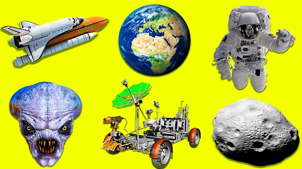 Learn Space | Learn Names and Sounds of SPACE Transport for Kids