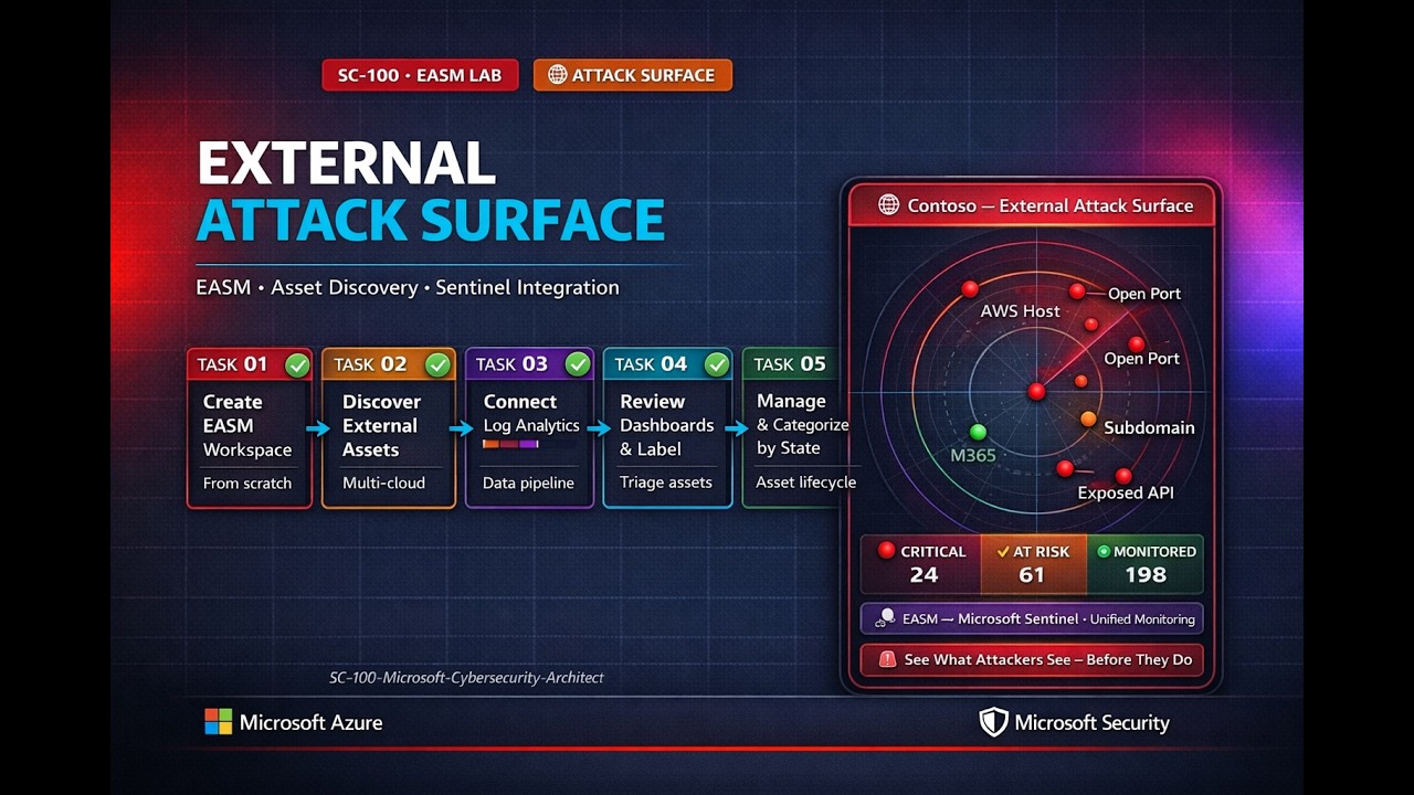 SC-100 Microsoft Cybersecurity Architect | Managing External Attack Surface Lab