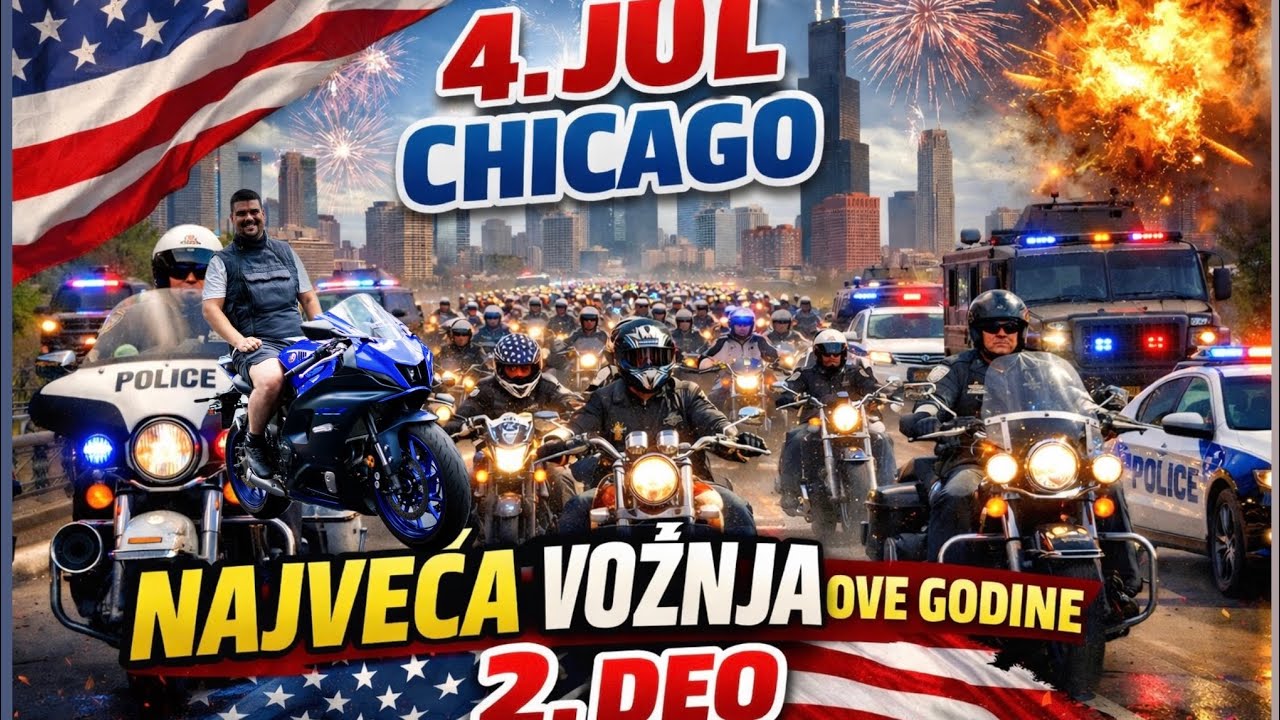 VOŽNJA ZA PAMĆENJE 🇺🇸 4. JUL U CHICAGU | 😎 2 Deo konačno 😅