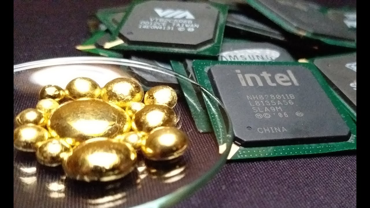 Gold Corner BGA Chips Gold Recovery Ashing Method