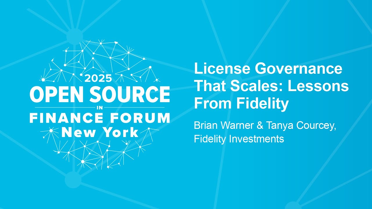 Managing Thousands of Dependencies: Fidelity's License Compliance Strategy