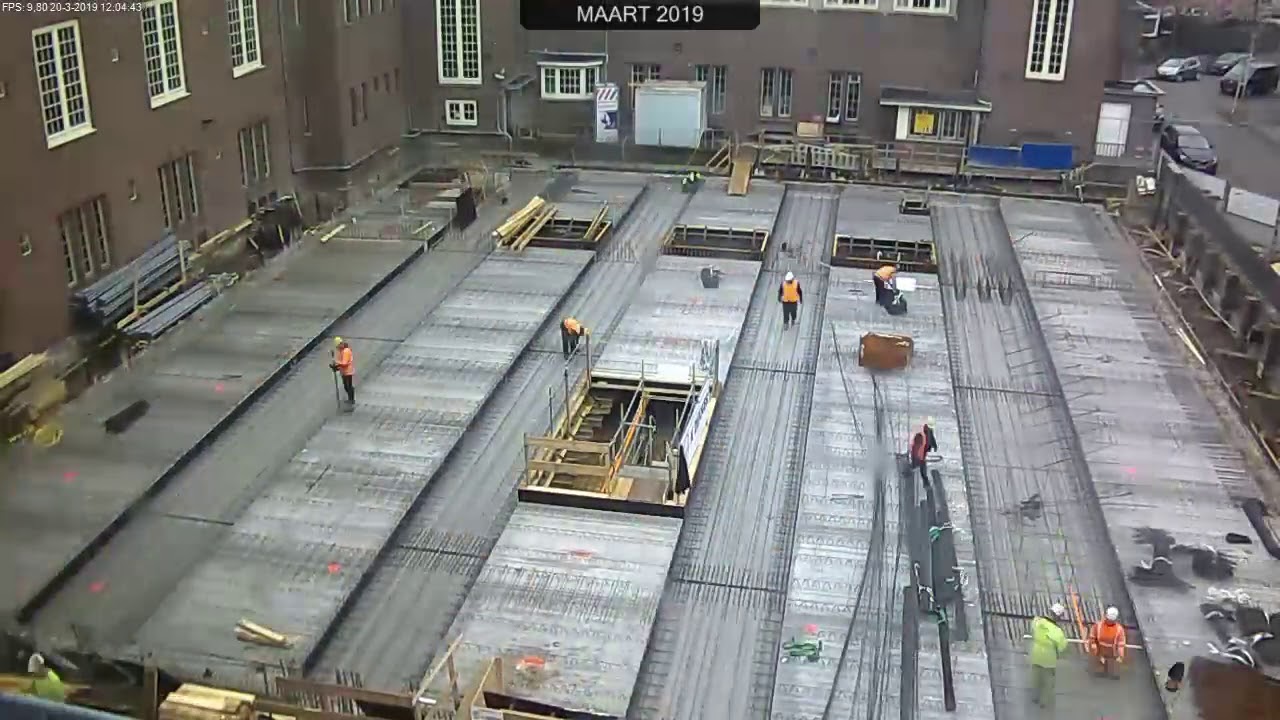 Vossius Gymnasium verbouwing timelapse Deel 2