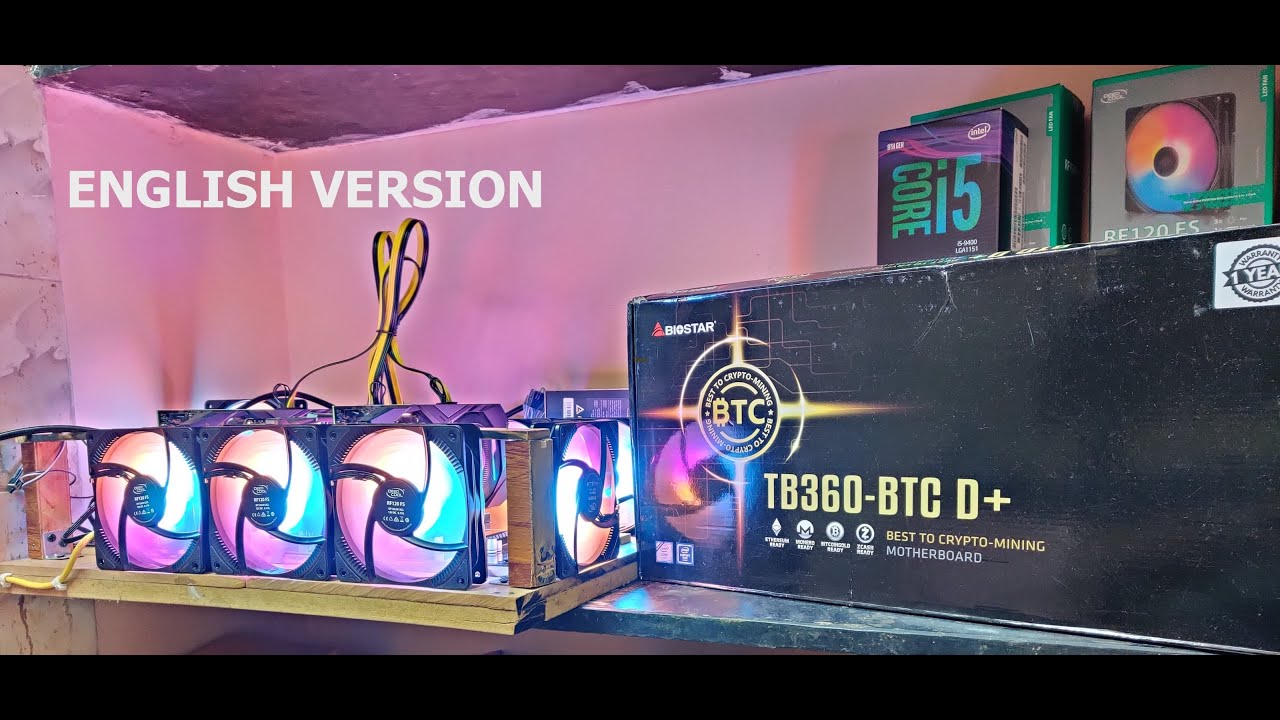 [English] Biostar TB360 D+ Motherboard - Raiser-less mining rig setup