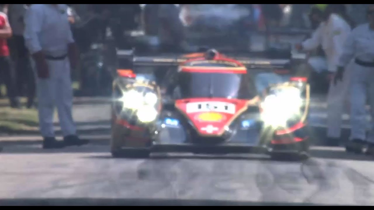Nick Heidfeld thrashes Rebellion LMP1 car up Goodwood Hill | Festival of Speed 2013