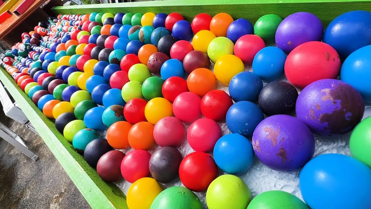 Marble Run Colorful Ball ☆ 4-meter Transparent Pipe & Water Slide