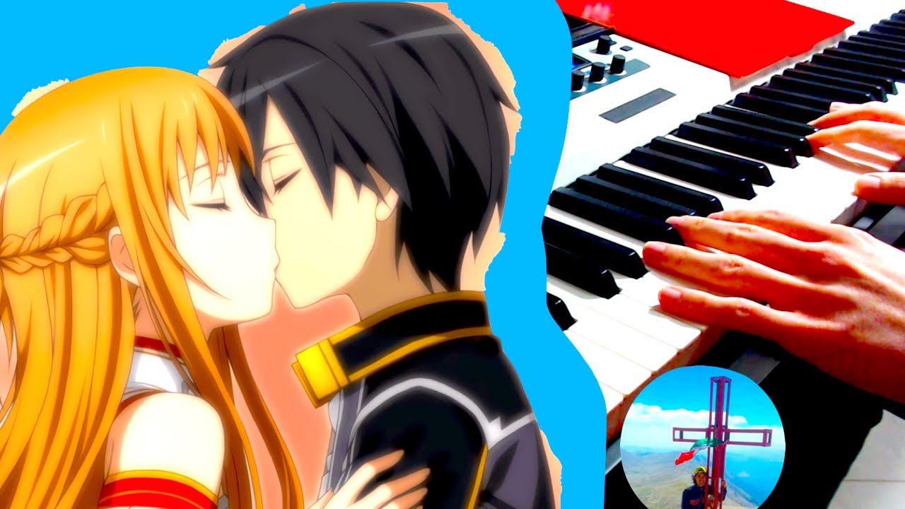 LOVE THEME Kirito and Asuna song - SWORD ART ONLINE Ost (A Tender Feeling Piano)