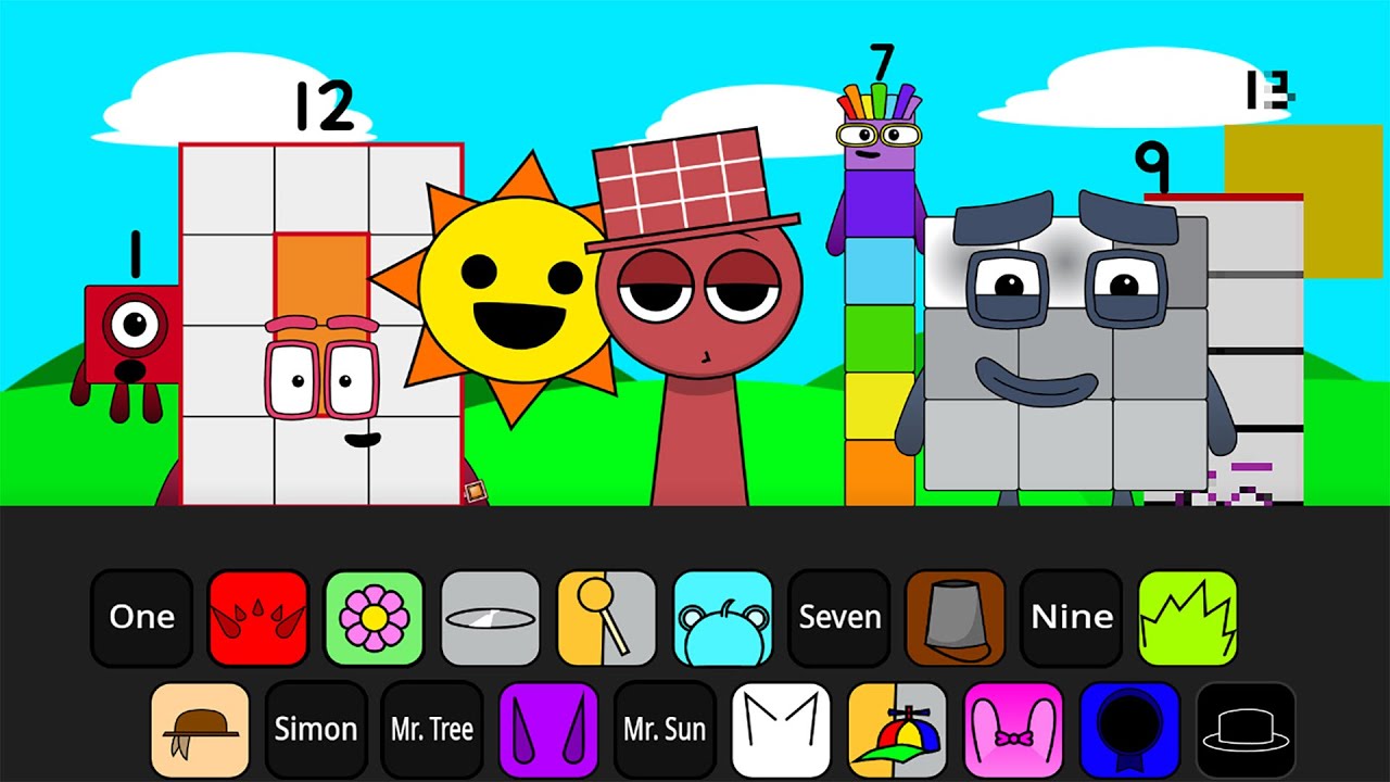 Incredibox Sprunki But NumberBops (1/7 done)  ALL Characters Together (New Mod)