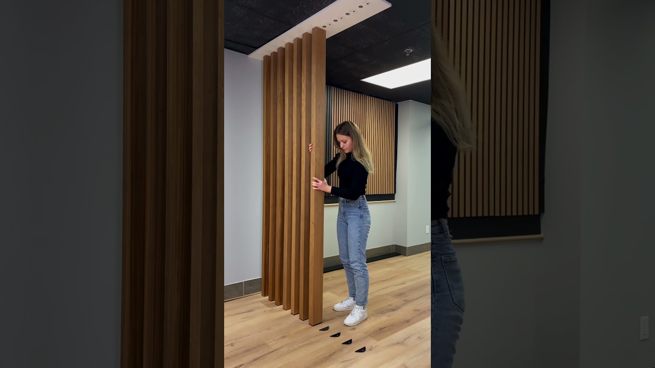 Modern Hardwood Slat Room Dividers | Stylish & Easy to Install