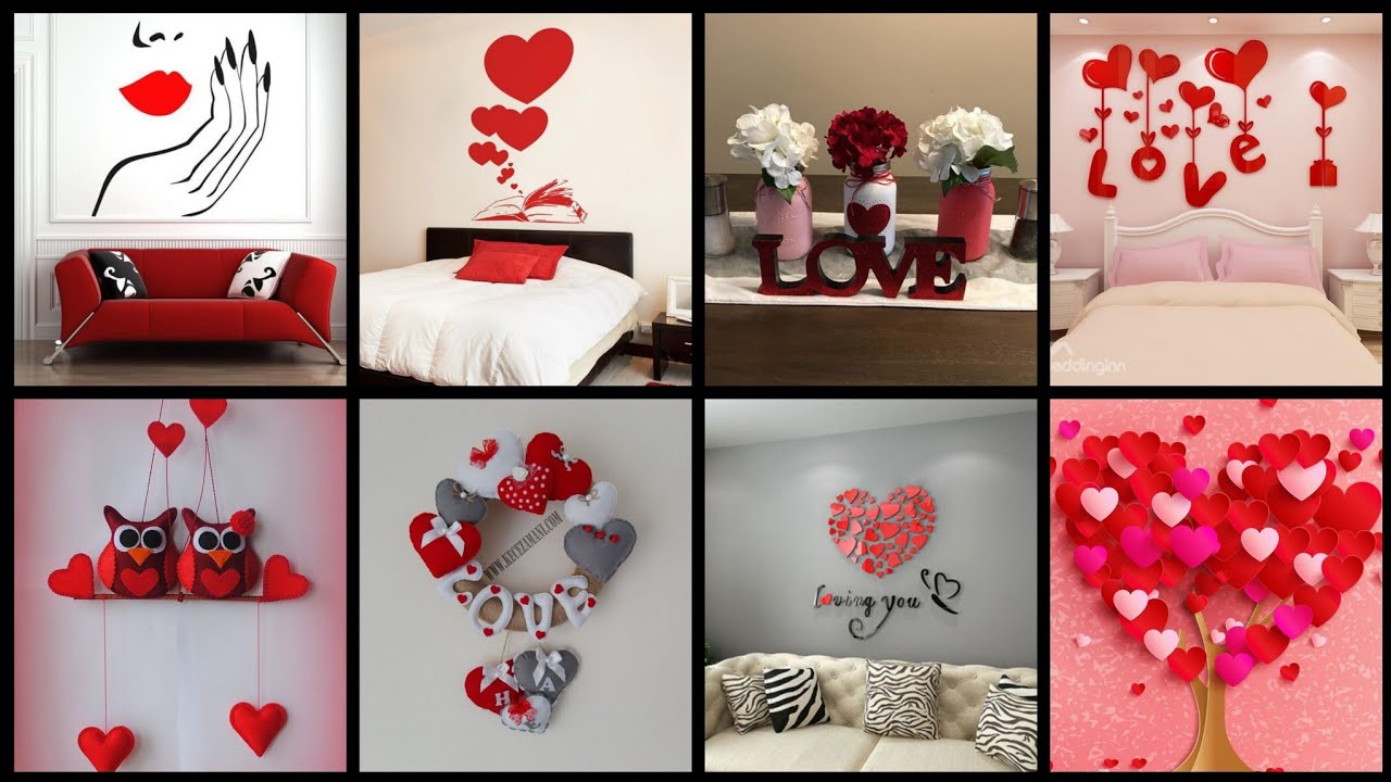 30+ Easy Romantic Valentine's Home Decor Ideas |Stylish Simple Wall Decoration Ideas For Valentines