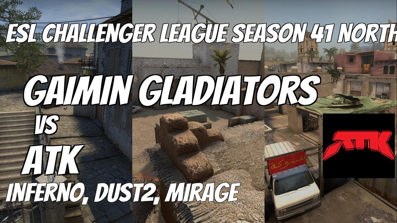 Gaimin Gladiators vs ATK Highlights /  at ESL Challenger League Season 41 North America