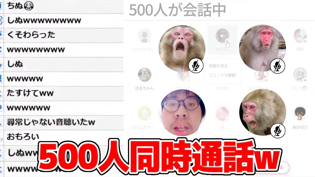 500人と同時に通話ができるとんでもない機能に大爆笑…ツイキャスの新機能で視聴者と通話するコレコレ【2023/12/17】
