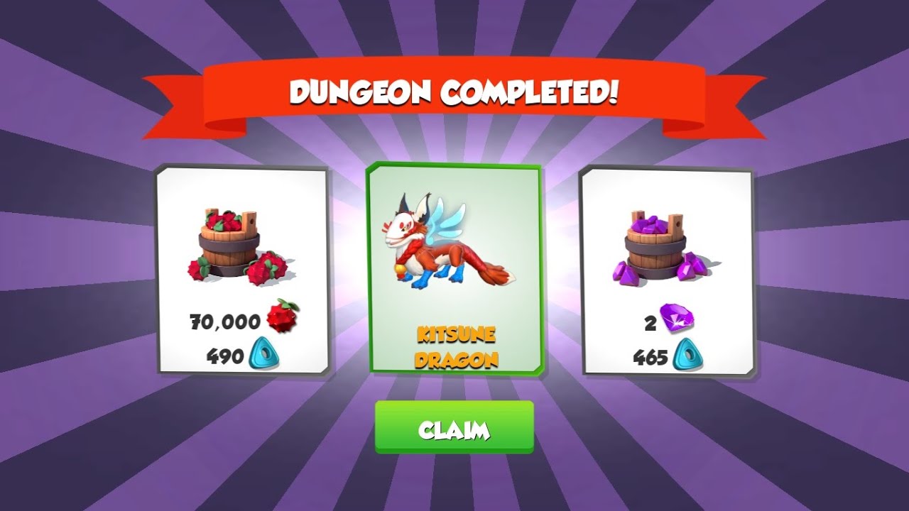 #DML Dragon Mania Legends - Dungeon - KITSUNE Dragon
