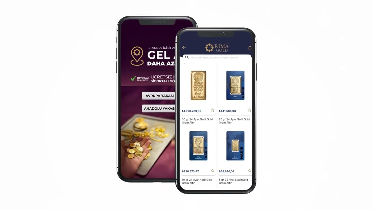 Rima Gold Mobil Uygulaması Artık Yayında!