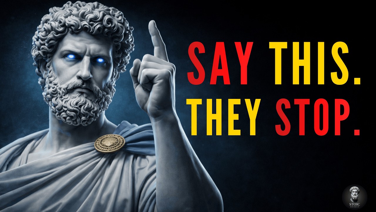 Stay Calm, Say This, And Watch Them Stop Talking | Stoic Philosophy