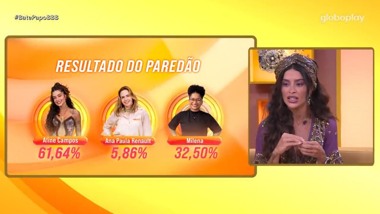POR ESSA ALINE N&Atilde;O ESPERAVA! OLHA A REA&Ccedil;&Atilde;O DELA AO VER AS POR CENTAGENS QUE LEVOU NO PARED&Atilde;O | BBB26