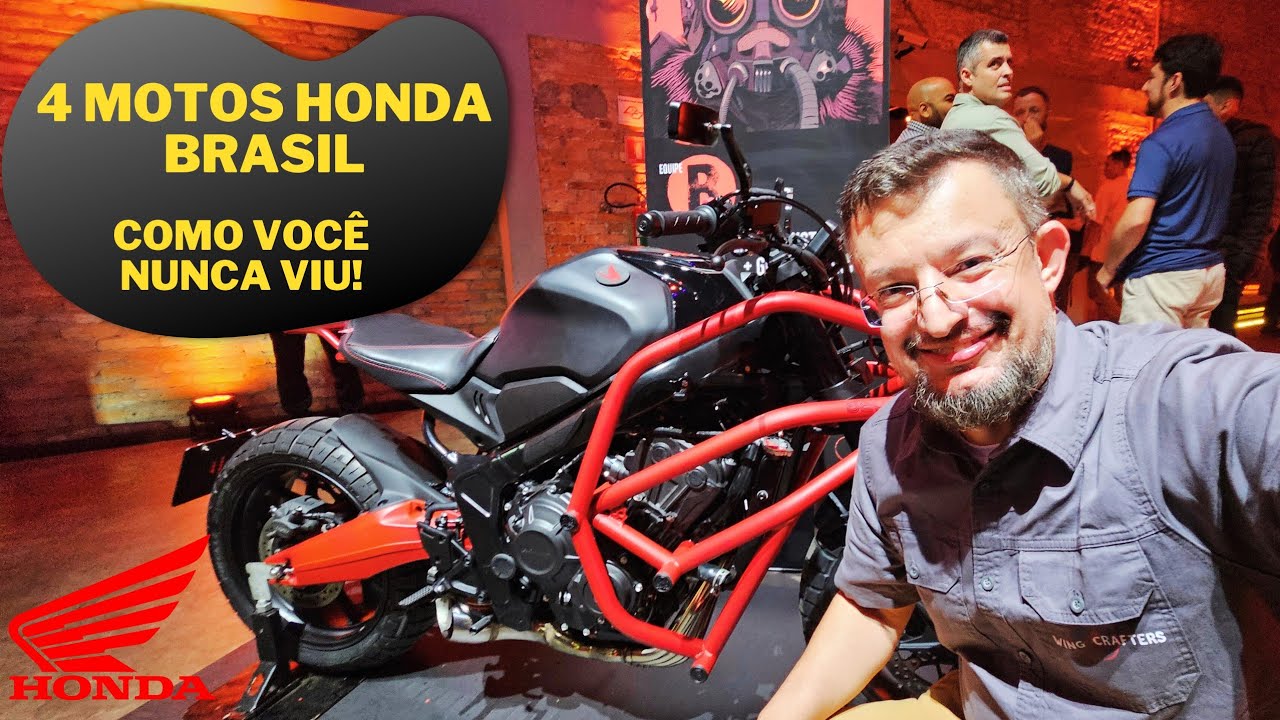 4 motos Honda Brasil como você nunca viu ou imaginou,  direto de SP com vocês, Honda Wing Crafters.