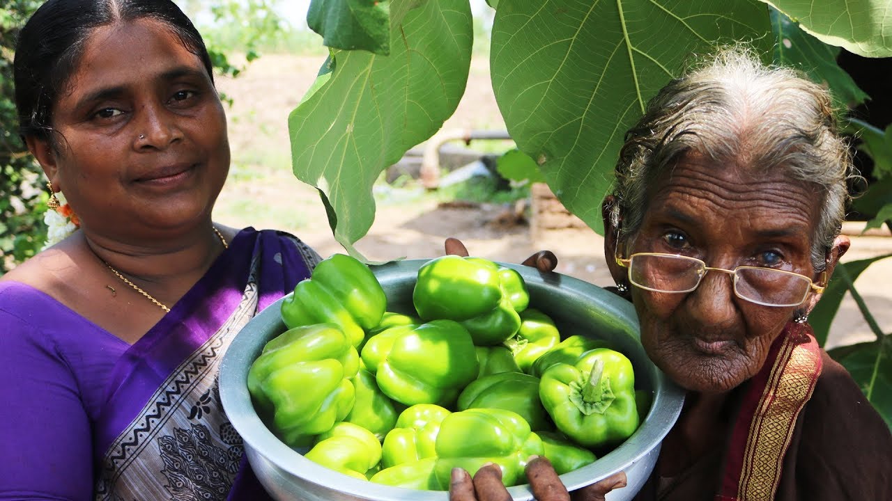 Capsicum Tomato Curry prepared by mastanamma || Country foods