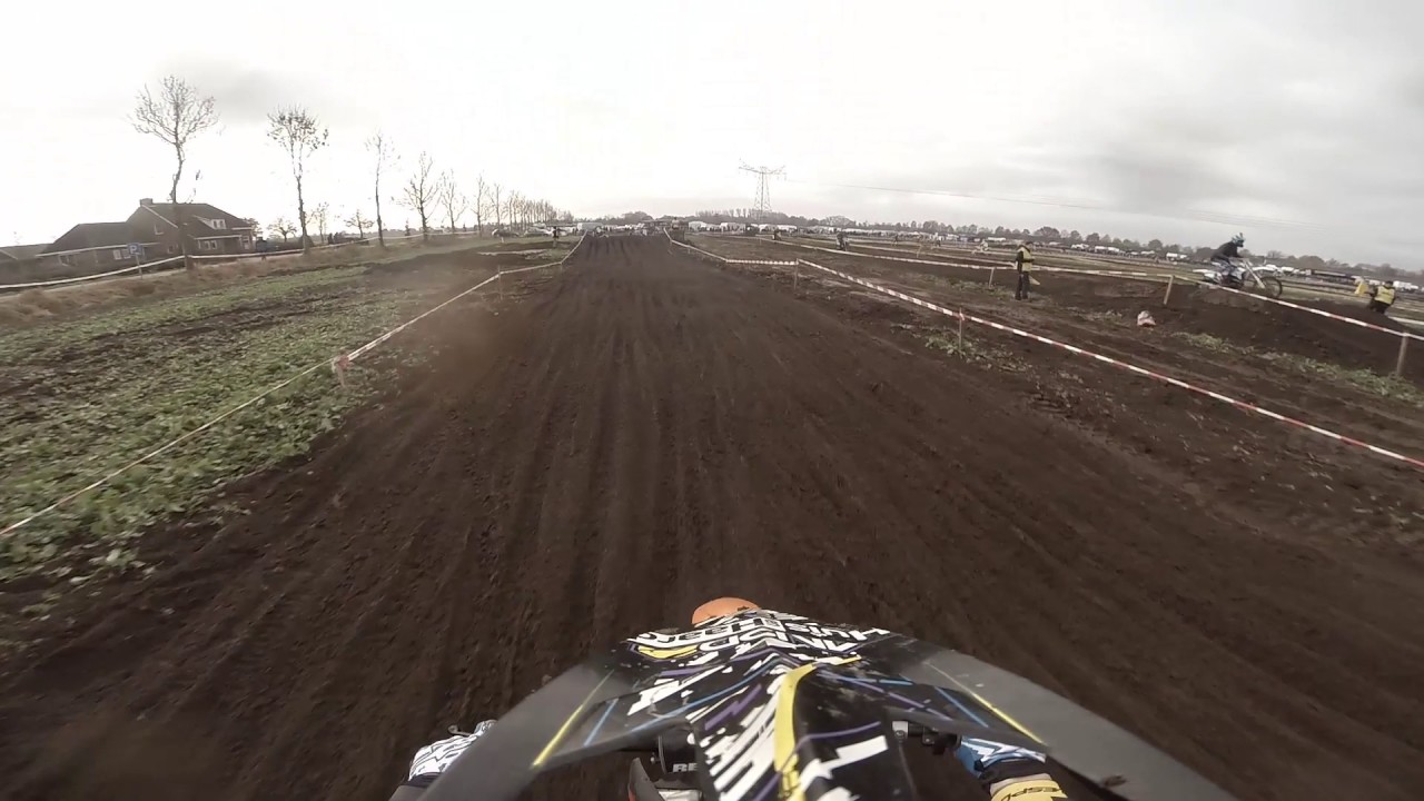 Cornfield race St  Oedenrode 1st heat moped & Pitbike class