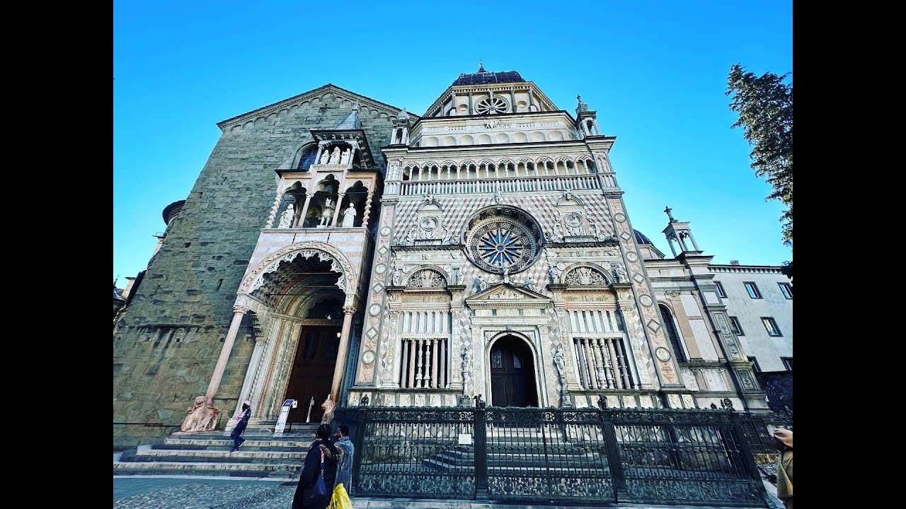 Bergamo Lombardy region Italy 4k Video Бергамо Италия Ломбардия