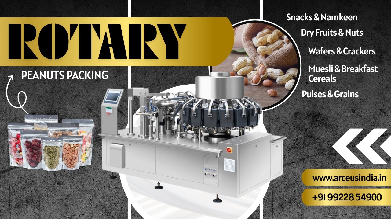 Rotary Pre-Made Pouch Packing Machine | PFS Food Packaging Demo | ARCEUS INDIA