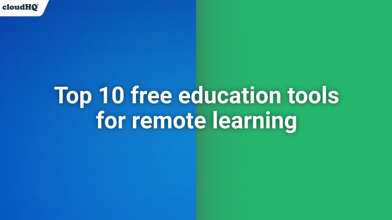 10 Free Tools for a Remote Learning Setup in 2024
