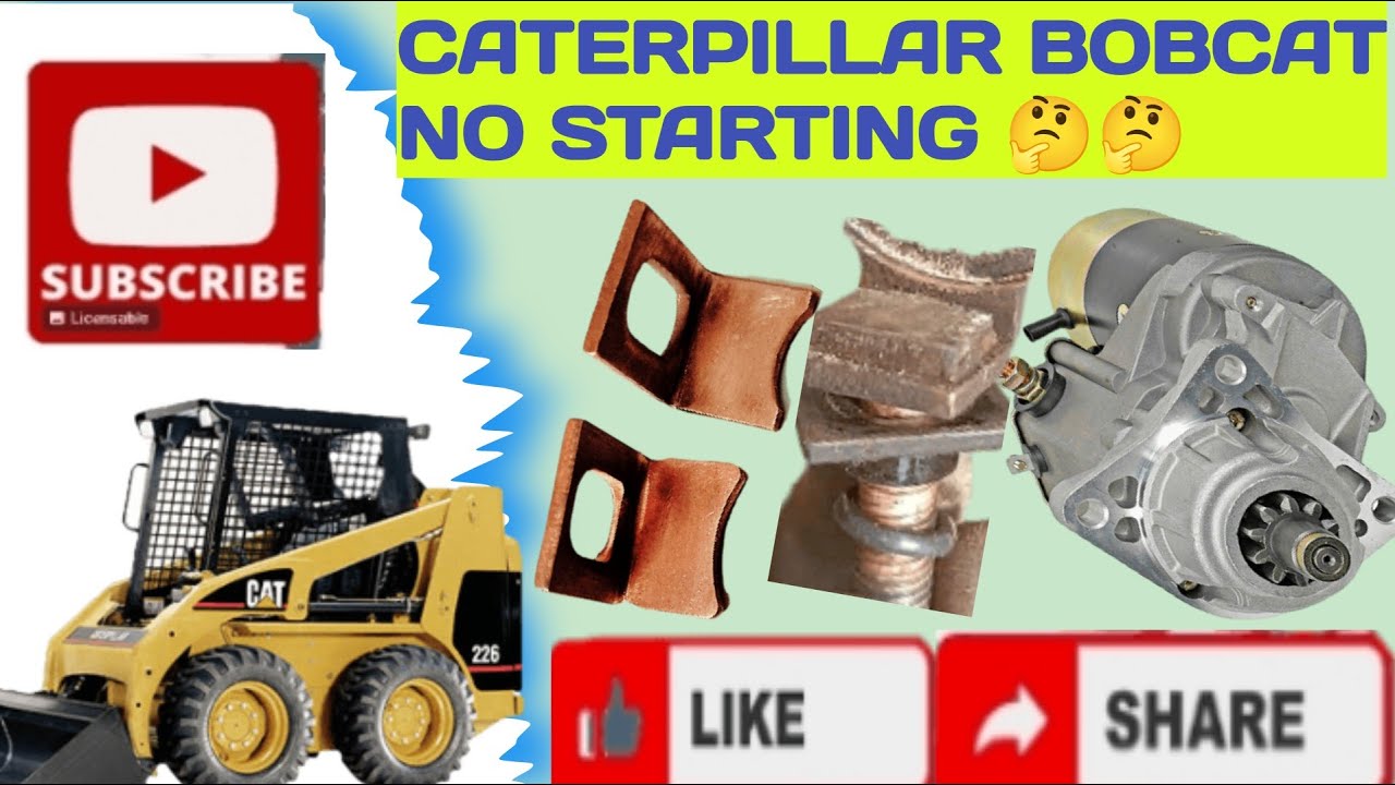 CAT BOBCAT SKID STEER NO START || STARTER SOLENOID PROBLEM,🤔🤔|| Rasheed kh auto works