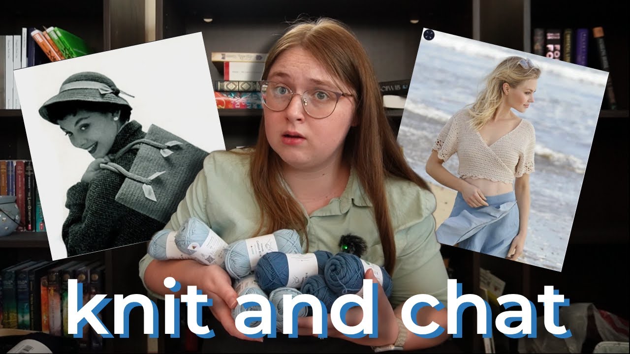 🦋 stash-busting fails, progress on WIPs, and a bad vintage hat 🐳 knit and chat #5