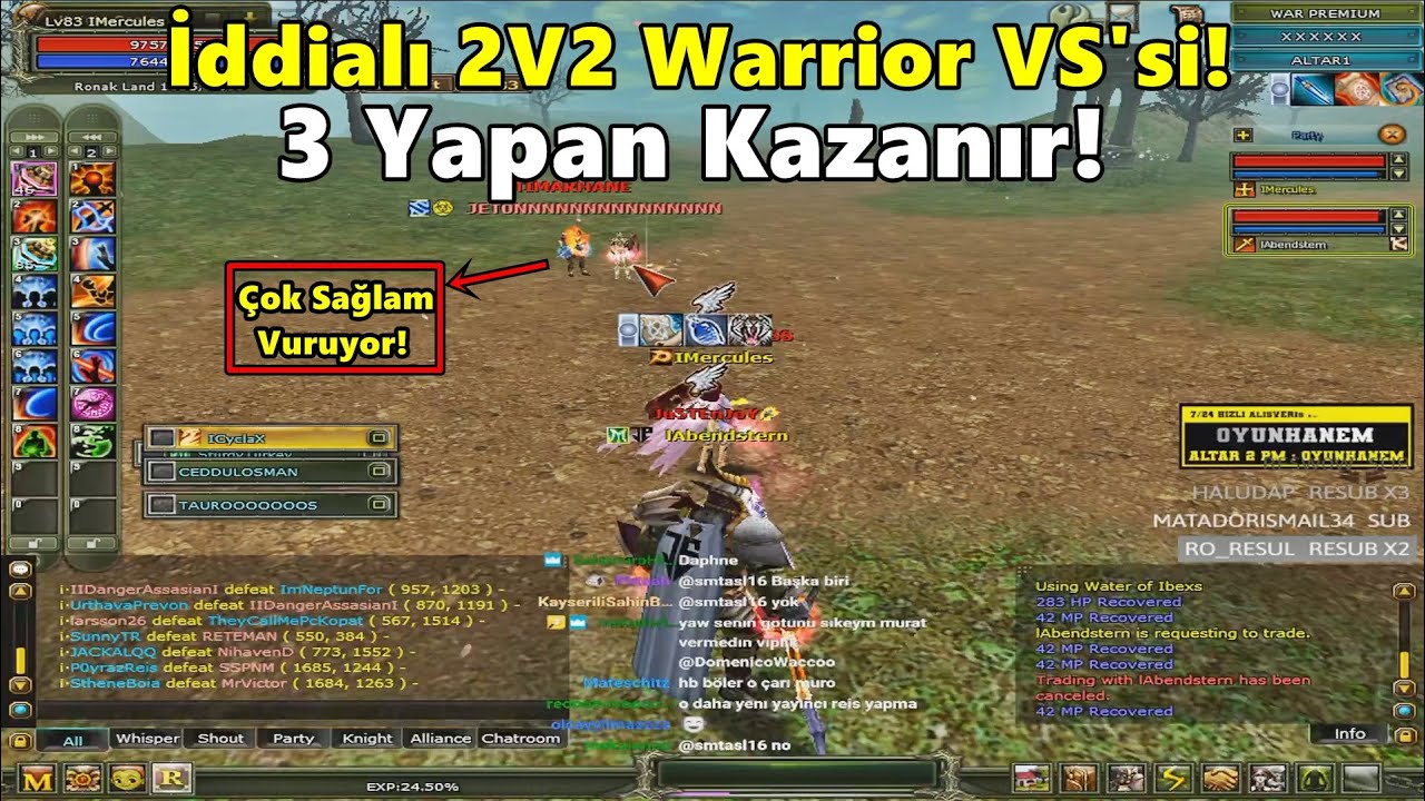 DomenicoWacco - İddialı 2V2 Warrior VS'si Atıyor! | 3 Yapan Kazanır! | Knight Online