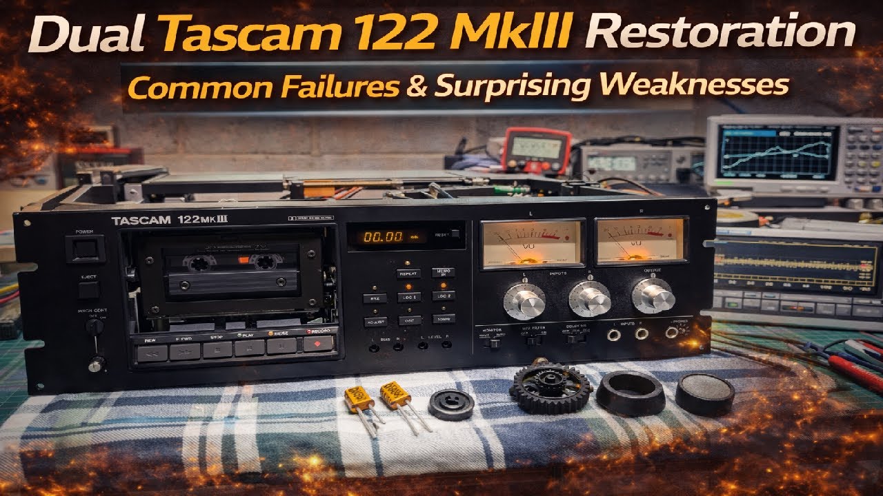 Восстановление двух Tascam 122 MkIII | Распространённые неисправности и неожиданные недостатки