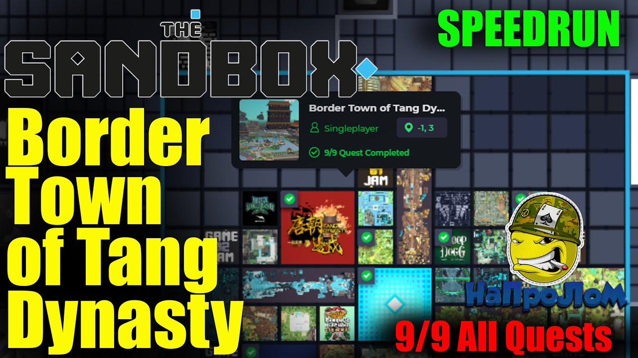 The SANDBOX: Border Town Of Tang Dynasty Lost Portrait SPEEDRUN 9/9 All Quests