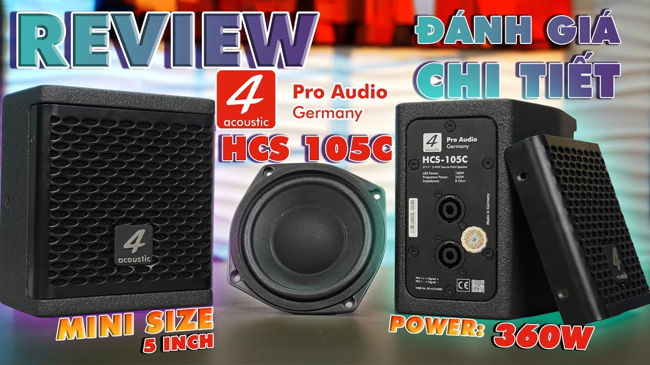 SUPER MINI SPEAKER | Review of 4Acoustic HCS-105C Speaker | 5