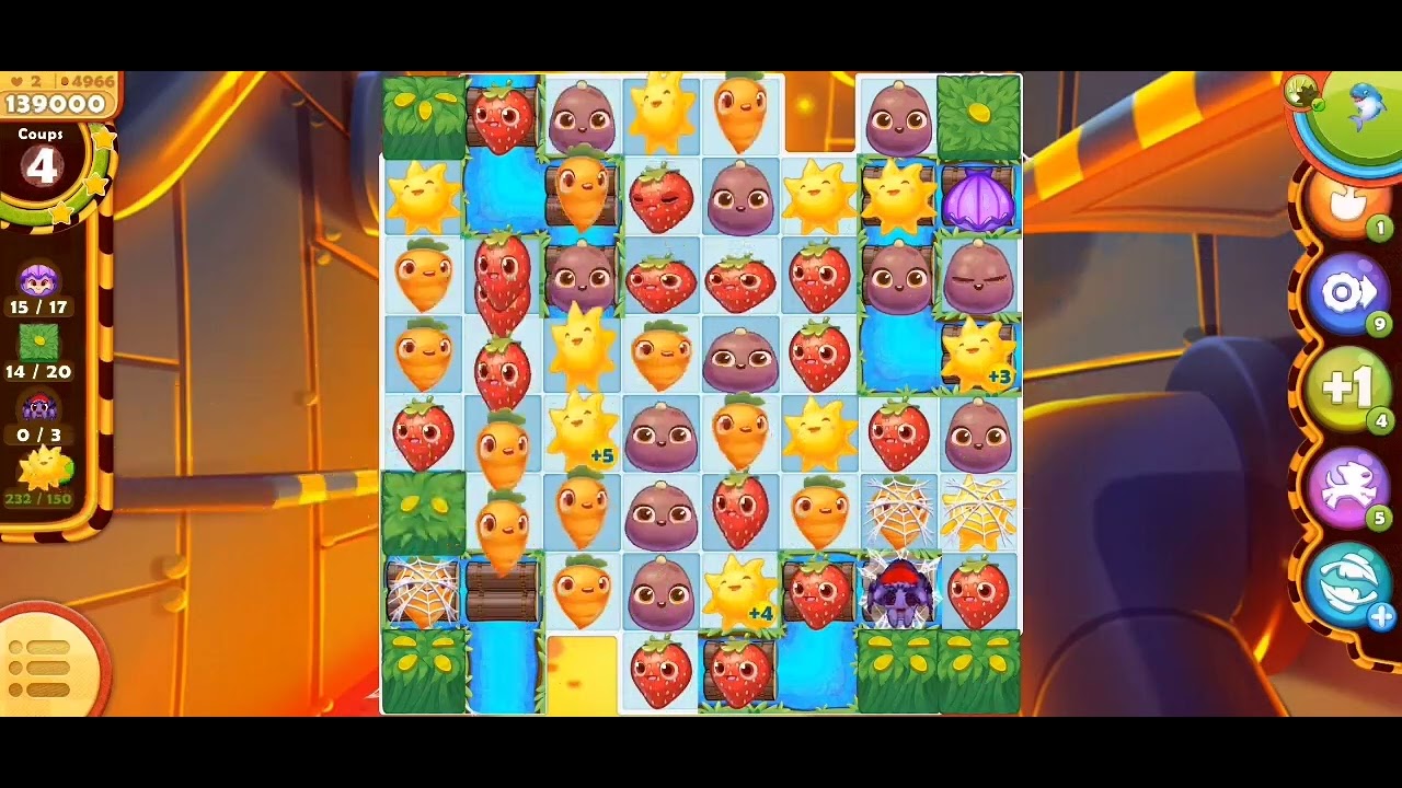 FARM HEROES SAGA LEVEL 4966