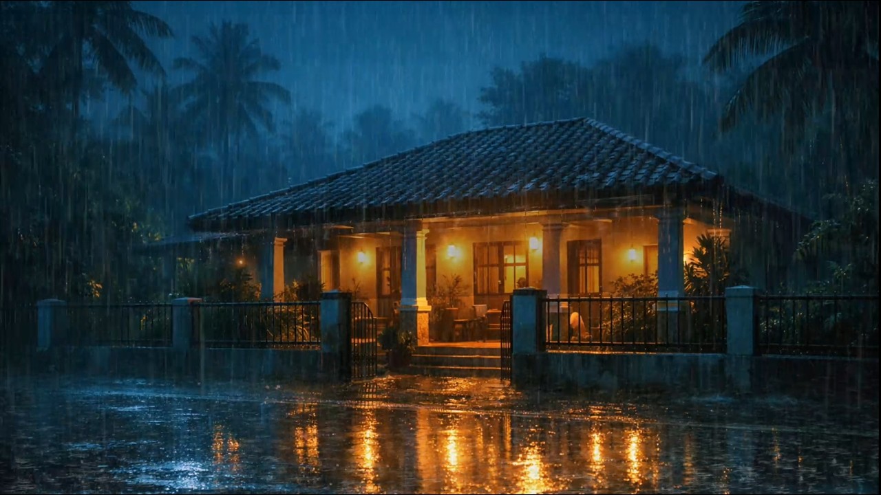 Relaxing Heavy Rain & Thunder Sounds for Deep Sleep, Insomnia Relief & Stress Reduction | Rainstorm