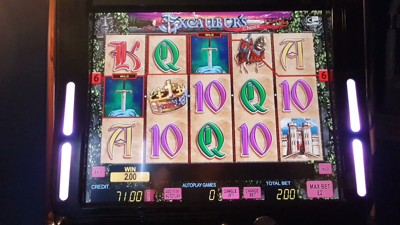Excaliburs Choice &pound;500 jackpot game, &pound;2 stakes.