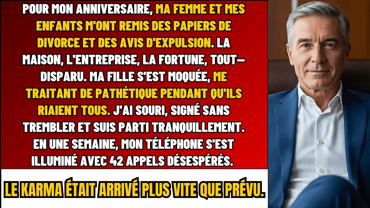 Pour Mon Anniv, Ma Femme & Mes Enfants M’ont Donné Les Papiers De DIVORCE Et Pris Ma FORTUNE
