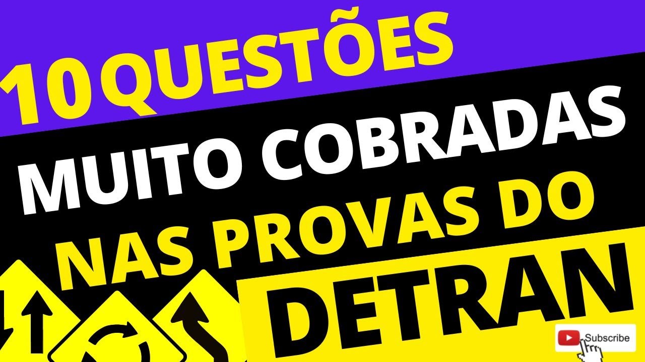 10 QUESTÕES MUITO COBRADAS NAS PROVAS TEÓRICAS DO DETRAN EM 2022 | SIMULADO DETRAN