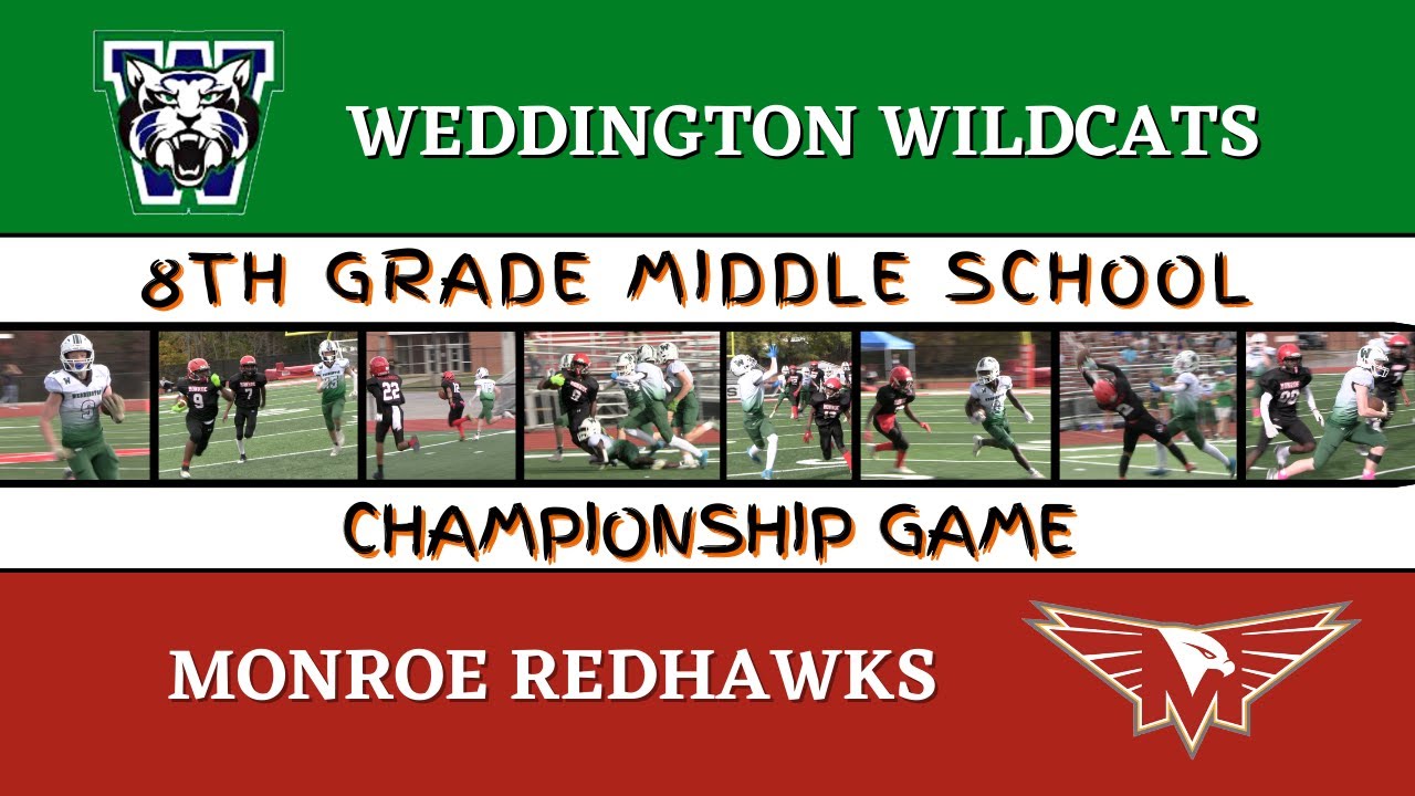 Weddington vs Monroe; Redhawks defeat Wildcats, 44-32, Capture 8th Grade Middle School Championship