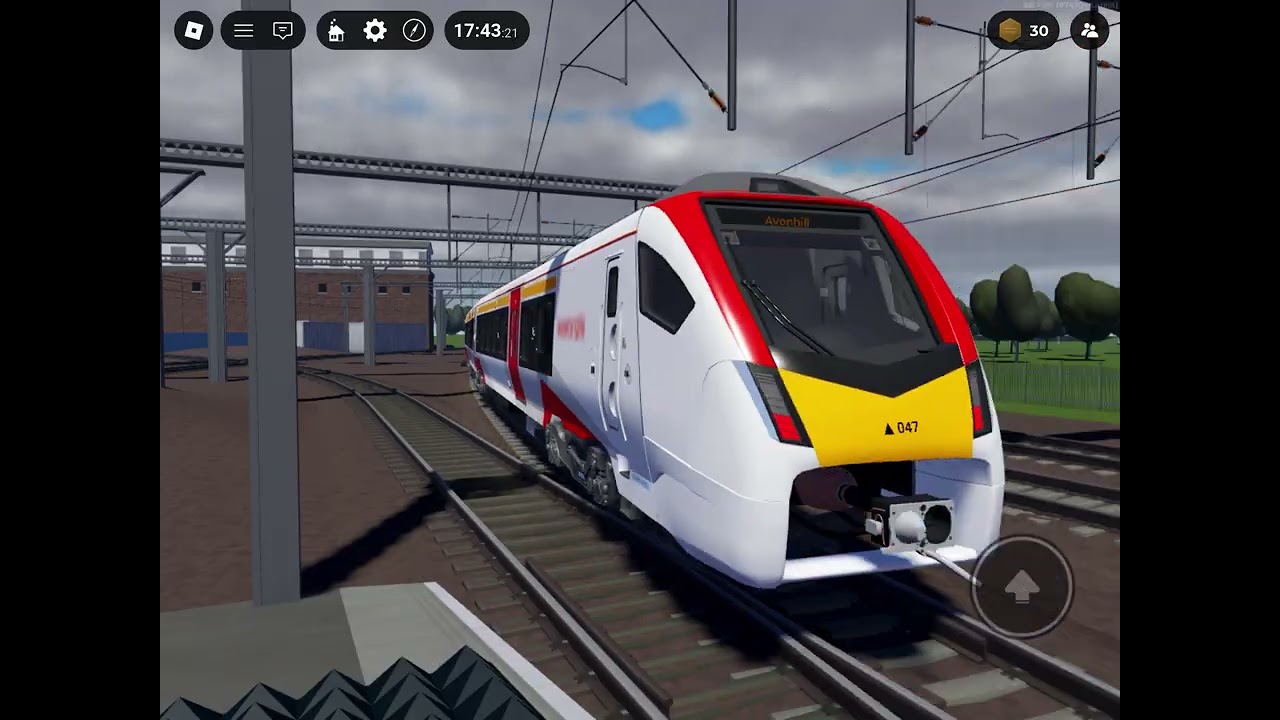 Class 745 train departing in leaton