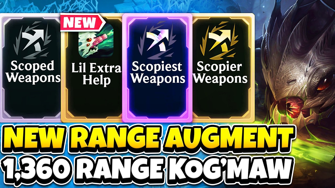 1,360 Range Kog'Maw: New Range Augment + 3 Scoped Weapons | ARAM Mayhem