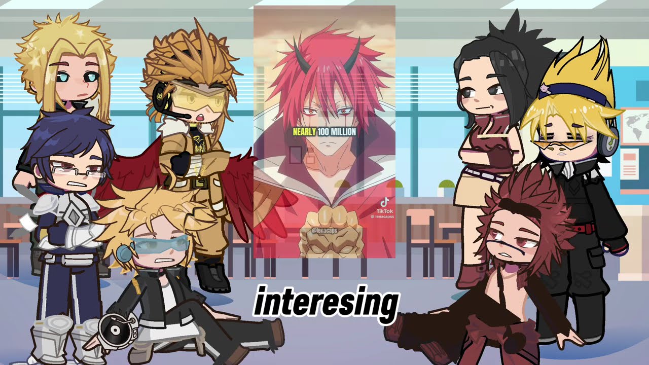 𝙋𝙧𝙤 𝙝𝙚𝙧𝙤𝙚𝙨 𝙧𝙚𝙖𝙘𝙩 𝙩𝙤 Benimru | rimuru | Slime | MHA BNHA | Deku | Gacha life 2