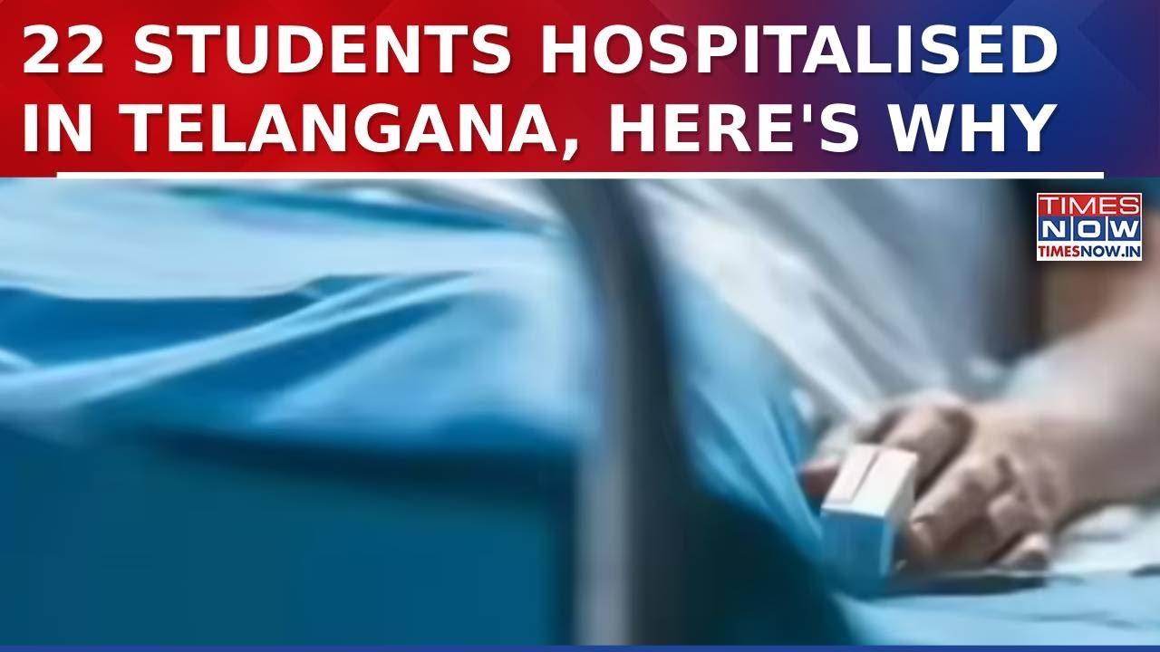 22 Students Hospitalised After Eating Mid Day Meal In Telangana's Sangareddy District | WATCH