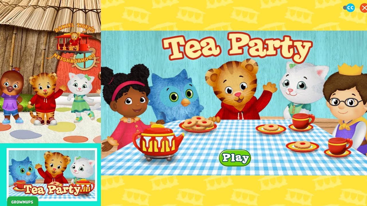TEA PARTY Daniel Tiger's Neighborhood PBS Kids Games